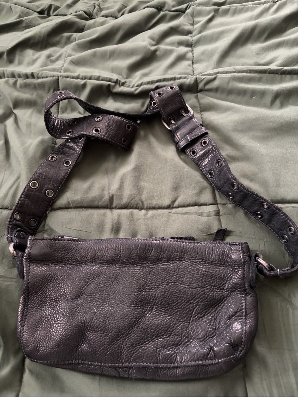 Free People Wade Black Leather Sling bag - Picture 3 of 9